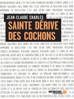 cover image of Sainte dérive des cochons